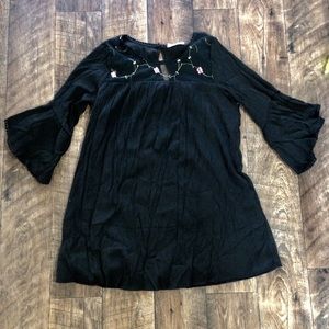 NWT Just Found Black 3/4 Bell Sleeves Tent Dress